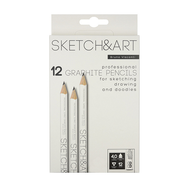 Карандаш ч/г "Sketch&Art. Jumbo" 8В, 4 MM 