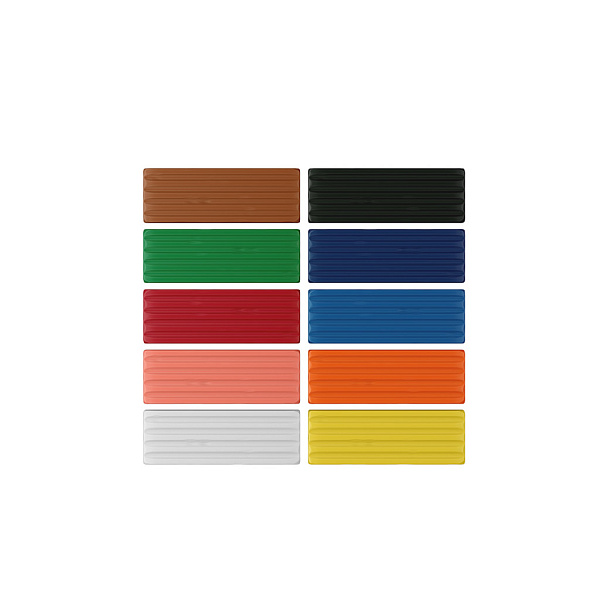 Пластилин 10 цв. ErichKrause light 160 г классический (во флоупаке с европодвесом 10 шт)