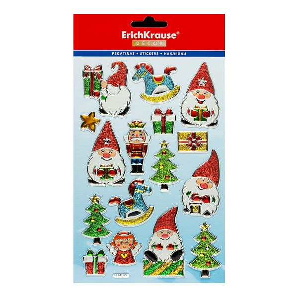 Набор наклеек ErichKrause® Decor Лесные гномы 14х25см