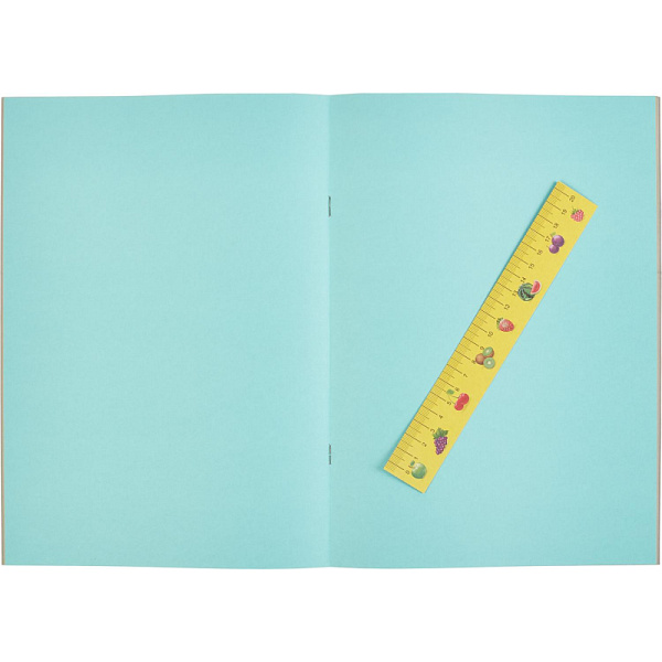 Бумага цветная двусторонняя А4 36 цветов 36 листов "Страна чудес" (Чаепитие)  на скрепке