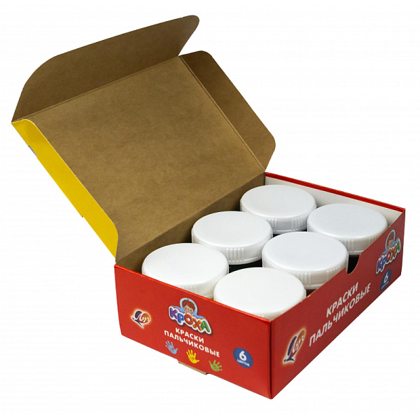 Краски пальчиковые 6 цв. (40 мл) Луч