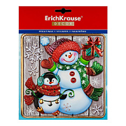 Наклейка ErichKrause® Decor Новогоднее веселье 17х17см