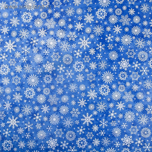 Бумага упаковочная глянцевая «Снежный вальс», 50 × 70 см