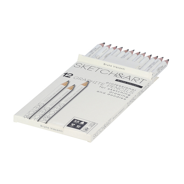 Карандаш ч/г "Sketch&Art. Jumbo" 6В, 3,5 MM