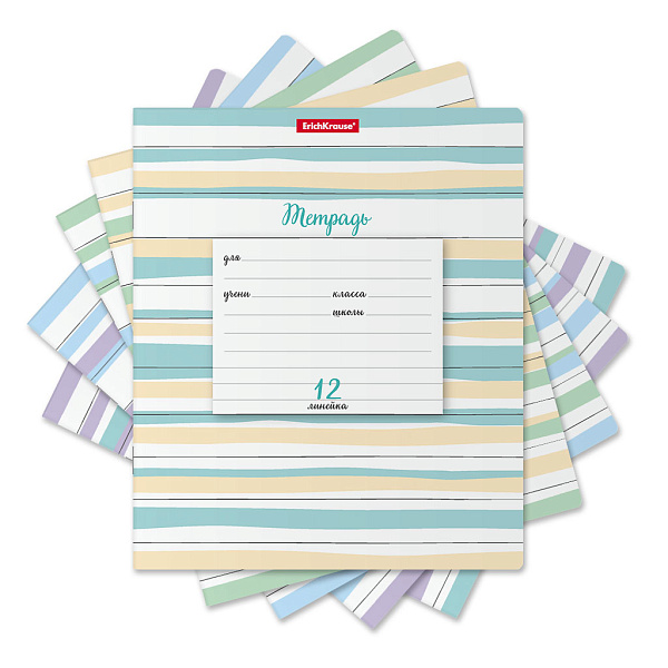 Тетрадь 12 л. лин. "Optima Lines" ассорти, MIX-PACK ErichKrause® 