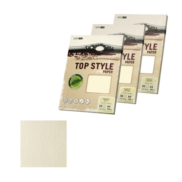 Дизайнерская бумага TOP STULE верже, ф А4, 90 г/м2, шампанское 50 шт.