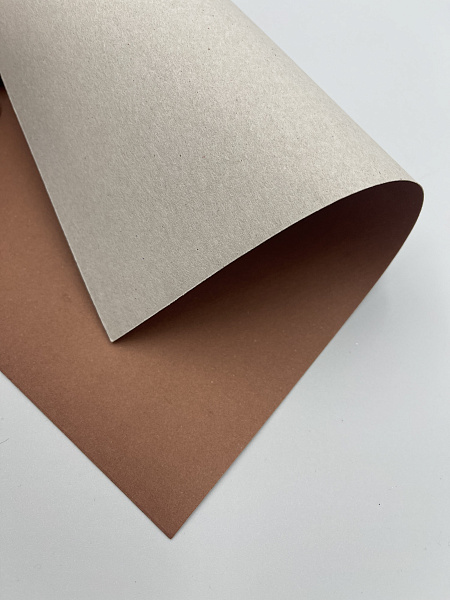 Набор картона цветного А4, 190 г/м, КОРИЧНЕВЫЙ, немелованный, односторонний, по 50 листов