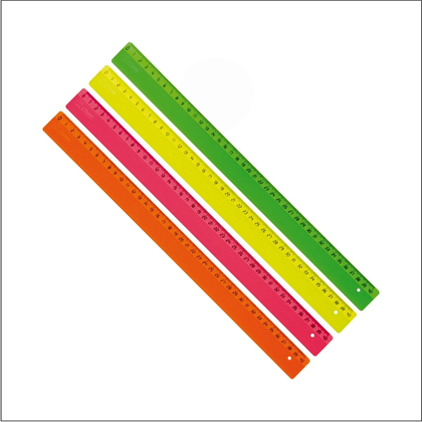 Линейка 40 см флю. н/пр.