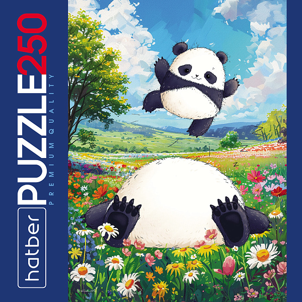ПАЗЛЫ 250 эл. А3 280х400мм  -Плюшевые панды-"Premium"