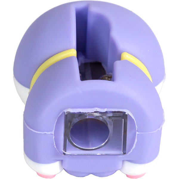 Точилка 1 отв. deVENTE. Doggy, пластиковая с покрытием Softкаждая в индивидуальной пластиковой коробочке с маркировкой, ассорти 3 дизайна