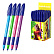 Ручка шариковая ErichKrause U-109 Stick&Grip Neon 1.0, Ultra Glide Technology, СИНЯЯ (в коробке по 50 шт.)