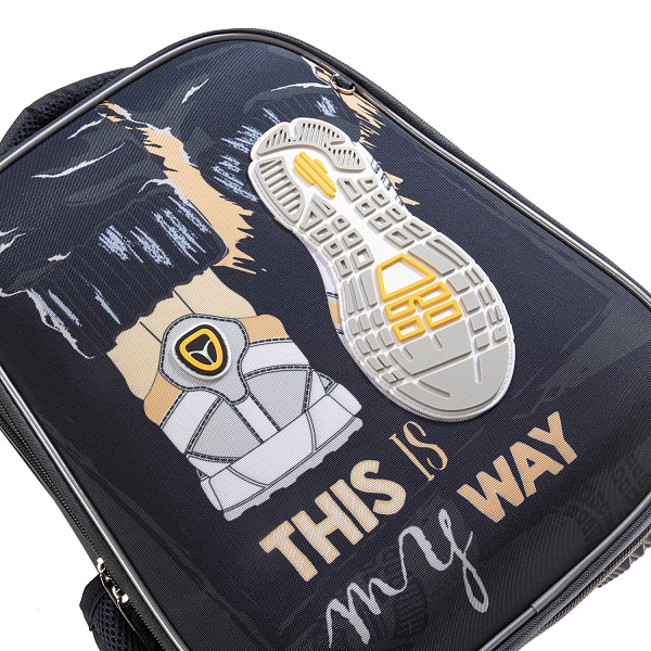 Рюкзак Hatber ERGONOMIC Classic-My way- 37Х29Х17 см EVA материал светоотраж. 2 отделения 2 кармана