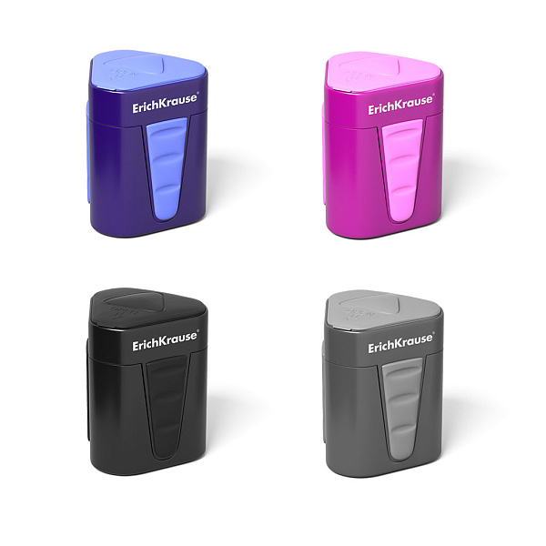 Точилка 1 отв. ErichKrause "3-TOUCH" пластиковая 