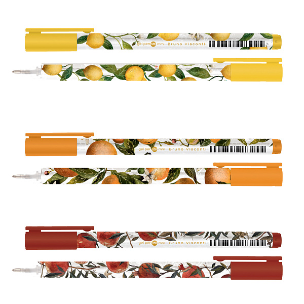 Ручка гелевая 0,38 мм "FLORA. PARADISE" ЧЕРНАЯ