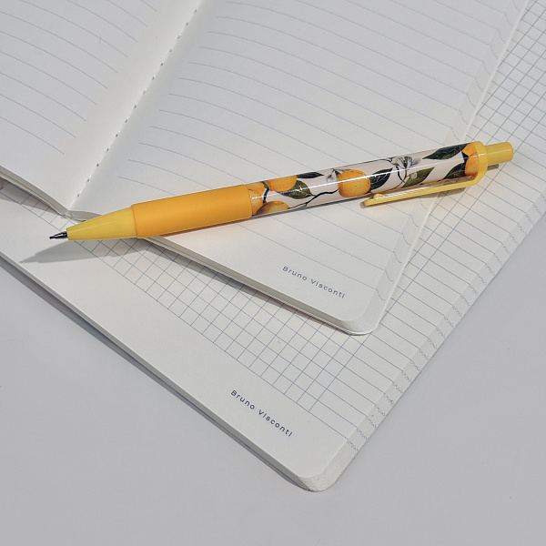 Карандаш механический 0.7 мм С ЛАСТИКОМ "FLORA.PARADISE.LEMONS"