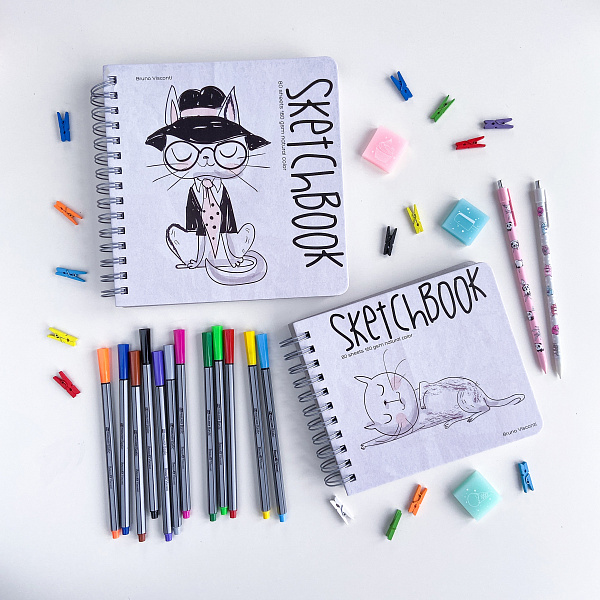 Набор скетч линеров 0.4 мм 12 цв. SKETCH&ART, В ПВХ КАРМАНЕ, 