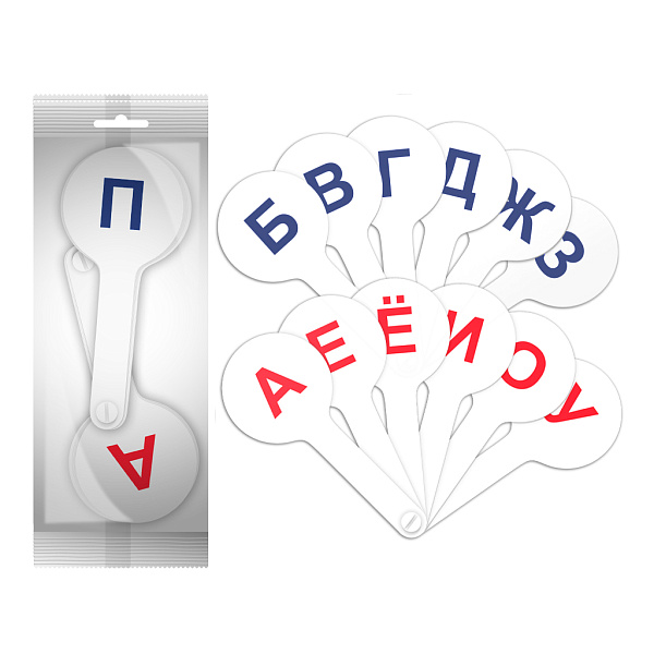 Касса-веер согласные и гласные буквы ErichKrause®