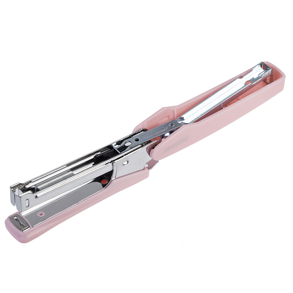 Степлер на 16 л. №10 Hatber Gentle Пластиковый 100 скоб захват 60мм с антистеплером Ассорти в картонной коробке