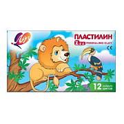 Пластилин 12 цв. Луч "ZOO " к/к