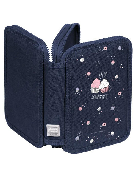 Пенал 2секц. 200*130 "MY SWEET" синий