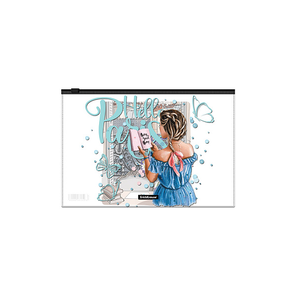 Папка на молнии В5 Zip-пакет ErichKrause® Dreamy Girls ассорти 