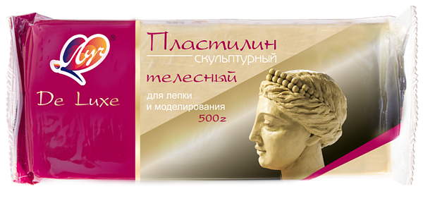 Пластилин скульптурный 500 г. телесный Луч