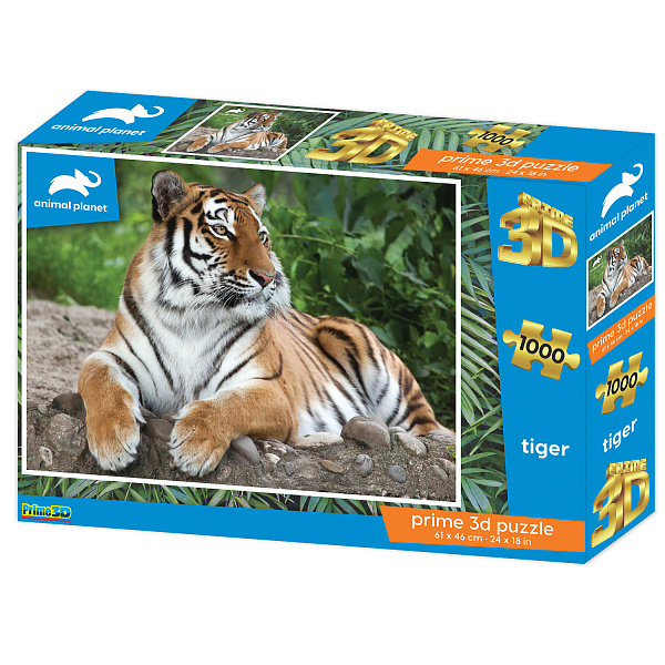 Пазл 3D "Тигр", 1000 детал., 6+