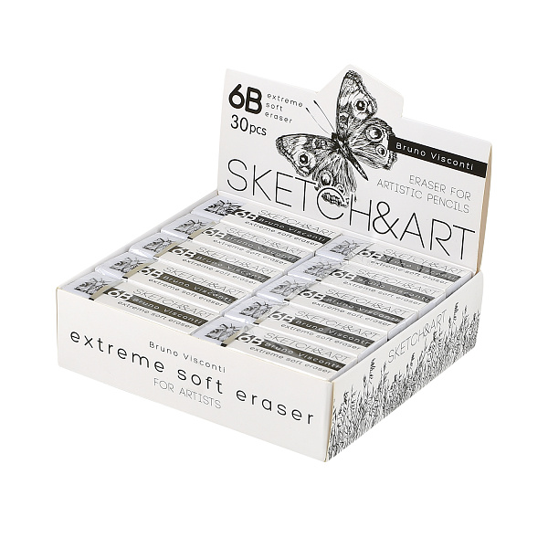 Ластик художественный супер мягкий "SKETCH&ART" 6B 