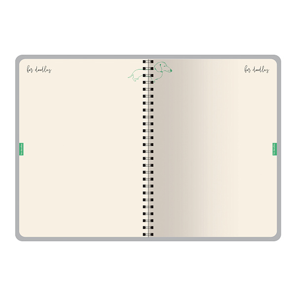 Ежедневник недат А5 136 л. НА ЗОЛОТОМ ГРЕБНЕ «CUTE DIARY» BV, "ГРАНАТ"