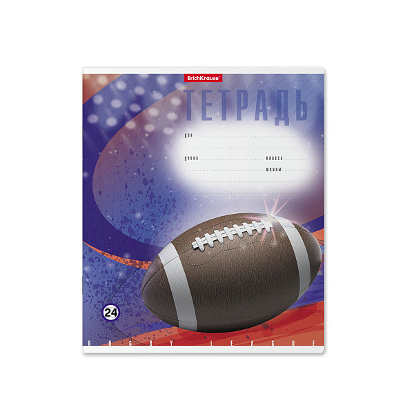 Тетрадь 24 листа в линию "Мяч в игре" ErichKrause®