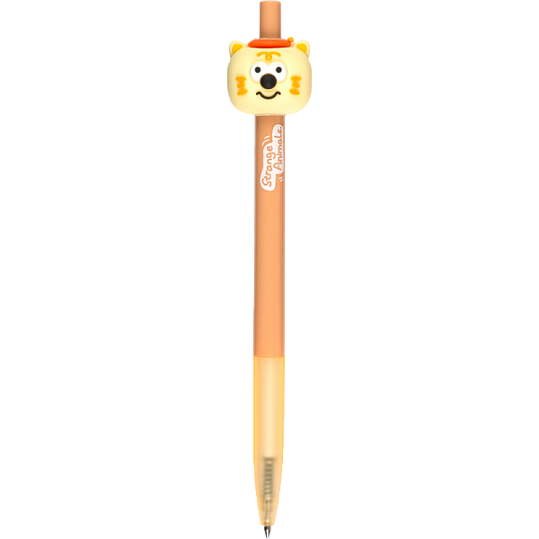 Ручка шариковая автомат. 0,7 мм deVENTE. Strange Animal СИНЯЯ с декор. элементом,чернила на масл основе