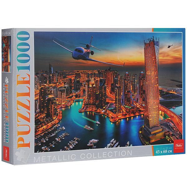 Пазлы 1000 эл. А2 680х450мм "Ночной город"  "Premium" 