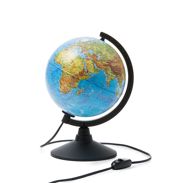 Глобус Физический с подсветкой 210 мм Классик