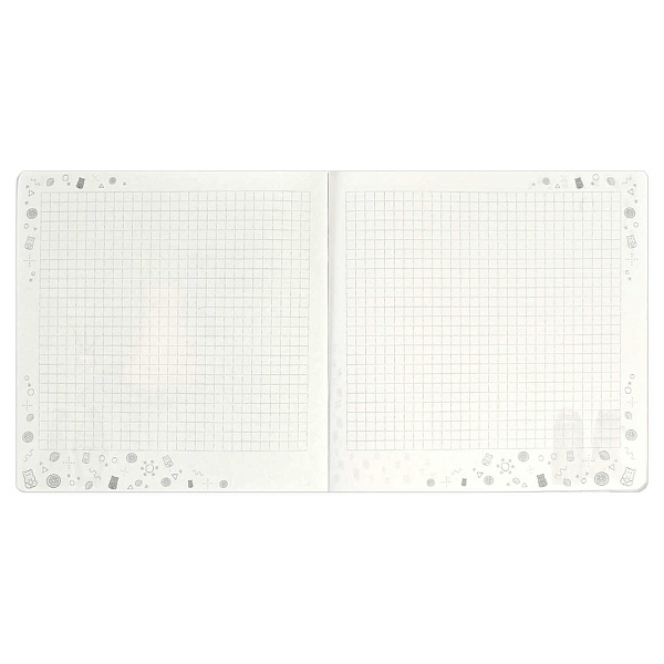 Блокнот 170*170 40 л. "ПИЦЦА-СЕРДЦЕ" /мягкий переплёт (2 скобы), полноцветная печать, матовая плёнка, Блок - белый офсет, 65 г/м², печать в одну краску, дизайнерский блок , эмбоссирован