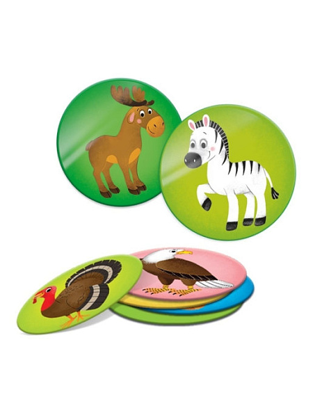 Лото. Кто где живет. 6 карточек 36 фишек. ГЕОДОМ