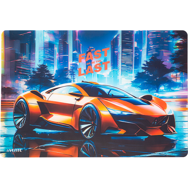 Накладка на стол 3D "deVENTE. Fast Or Last" 43x29 см, пластиковая 500 мкм, с цветным рисунком