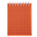 Блокнот А7 80 л. кл. на гребне "LINE NEON" Оранжевый Пластиковая обложка 