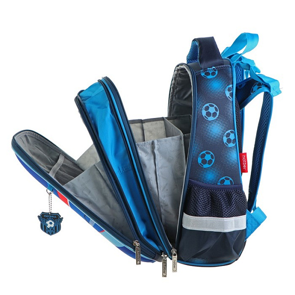Рюкзак Hatber ERGONOMIC-Футбол- 37X29X17 СМ EVA материал светоотраж. 2 отделения 2 кармана