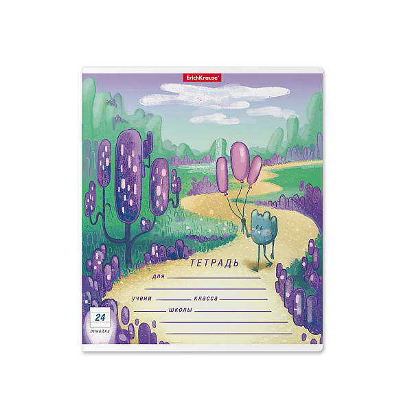 Тетрадь 24 листа в линию "Далекая планета", ErichKrause®
