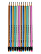 Карандаш ч/г HB ACMELIAE с ластиком трехгранный, корпус металлик, 6 цветов корпуса