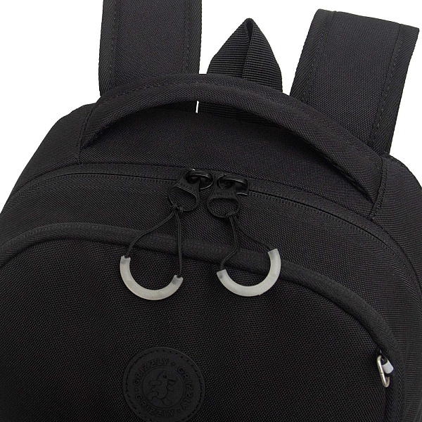 Рюкзак школьный с картхолдером на держателе (/1 черный)