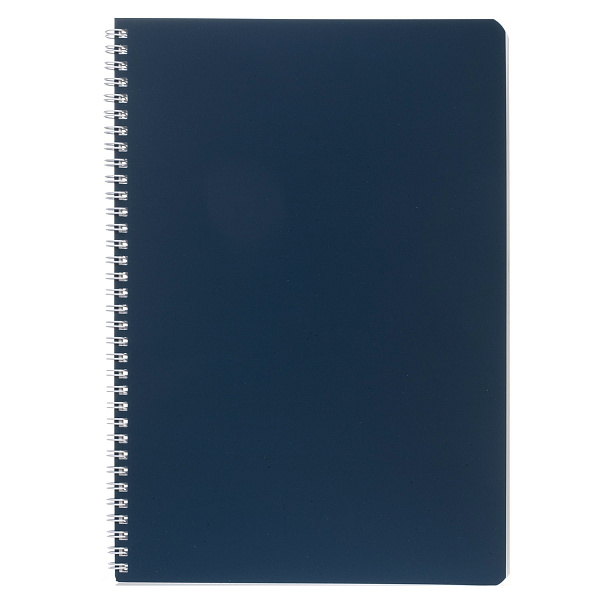 Тетрадь А4 96 л. кл. на гребне "SoloMatte" - Сапфир 60-65г/кв.м перфорация на отрыв ламинац.SOFT-TOUCH