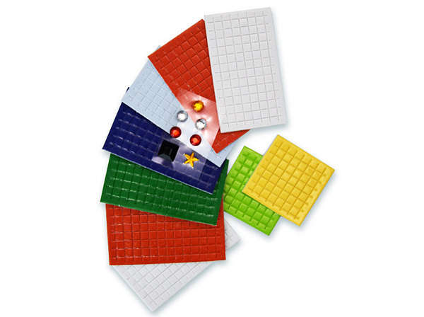 Самокл. мерцающая мозаика из мягк. пласт. А3 "Дед Мороз"