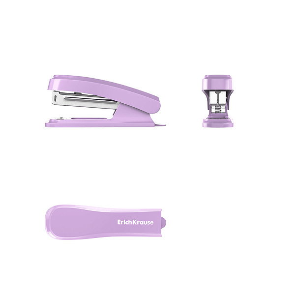 Степлер на 15 листов №10 ErichKrause Clippy Pastel Bloom, Ассорти (в коробке по 1 шт.)