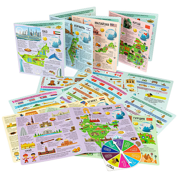 Игра - викторина Мой первый путеводитель. Страны Азии. серии Умная сова. Bondibon