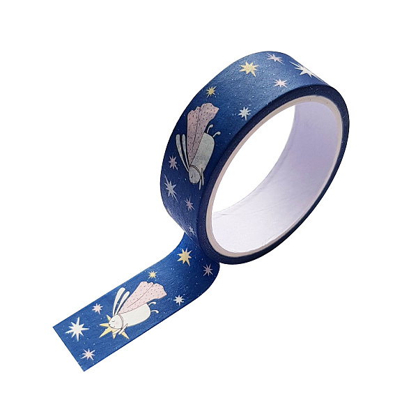 Клейкая лента декоративная Be Smart, "Bunny", зайка 15 мм х 5 м, бумага Washi.