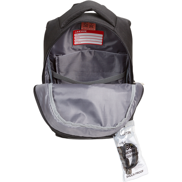 Рюкзак "deVENTE. Fit26. Fearless" школьный 39x26,5x15,5 см (18 л) 500 г, 2 отд. на молнии, одно с уплотненным отделением для ноутбука до 15 дюймов и книг и карманом для учебников, второе с органайзером, передний карман на молнии c карабином для ключе