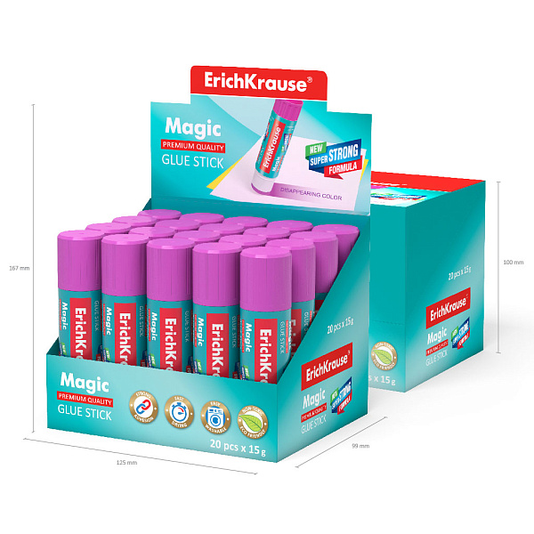 Клей-карандаш  15 г ErichKrause  Magic 