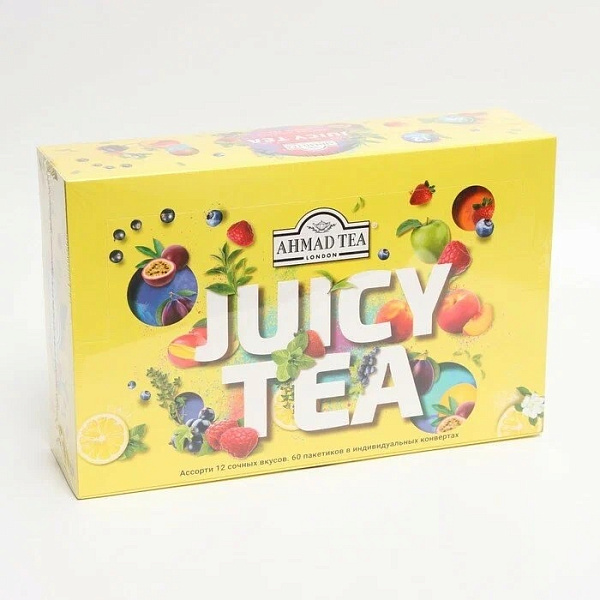 Чай Ахмад "Juicy tea", 60 пакетиков