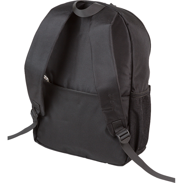 Рюкзак "deVENTE. TOTAL BLACK" подростковый 44x31x20 см (19 л) 650 г, плотный износостойкий полиэстер с водоотталкивающей пропиткой, 1 отделение на молнии с уплотненным отделением для ноутбука до 15 дюймов и книг, 1 передний карман на молнии, 2 боковы